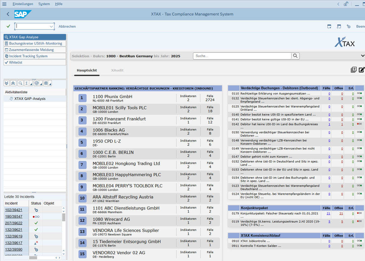 XTAX - das Tax Compliance Management System in SAP